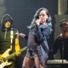 Rihanna en concert à la Telenor Arena. Oslo, le 25 juillet 2013.