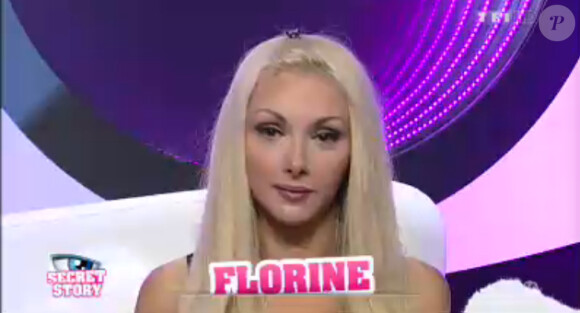 Florine dans la quotidienne de Secret Story 7 sur TF1 le vendredi 26 juillet 2013