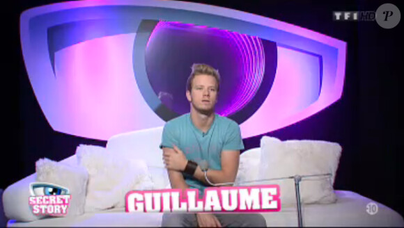 Guillaume dans la quotidienne de Secret Story 7 sur TF1 le vendredi 26 juillet 2013