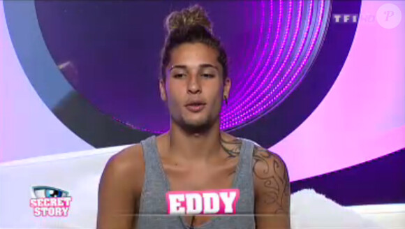 Eddy est très déçu dans la quotidienne de Secret Story 7 sur TF1 le vendredi 26 juillet 2013