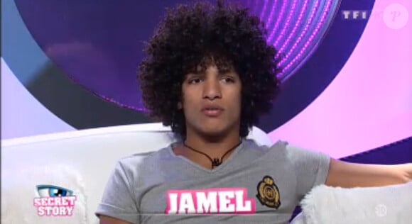 Jamel dans la quotidienne de Secret Story 7 sur TF1 le vendredi 26 juillet 2013