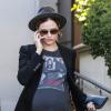 Evan Rachel Wood, enceinte, le 17 juillet 2013 à Los Angeles.
