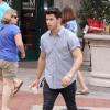 Nick Jonas dans les rues de Washington, le 28 juillet 2013.