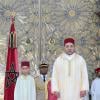 Le prince héritier Moulay El Hassan accompagnait son père le roi Mohammed VI du Maroc lors des célébrations de la Fête du Trône au palais royal à Casablanca le 30 juillet 2013.