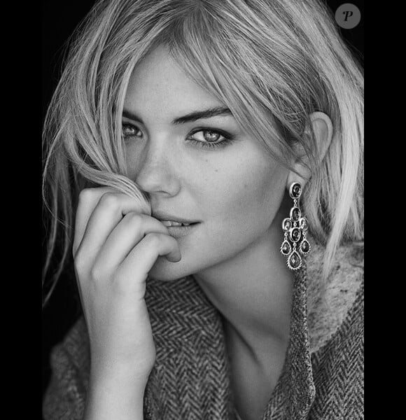 Kate Upton photographiée par Peter Lindbergh pour la campagne Beauty in Contrast de David Yurman. Automne-hiver 2013.