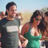 Cesc Fabregas et sa compagne Daniella Seeman à Ibiza, le 8 juillet 2013