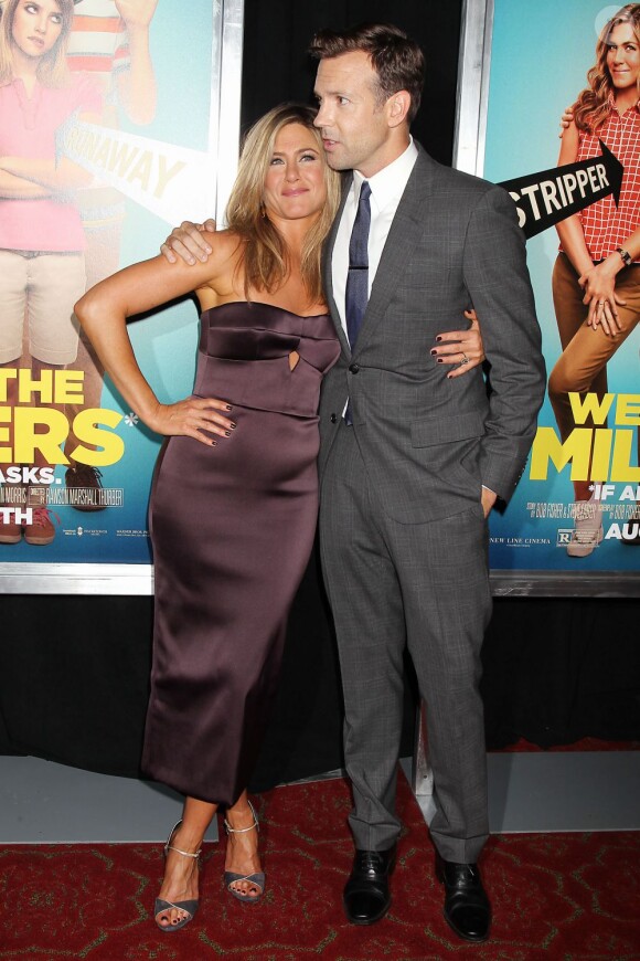 Jennifer Aniston et Jason Sudeikis lors de l'avant-première du film Les Miller - une famille en herbe, à New York le 1er août 2013
