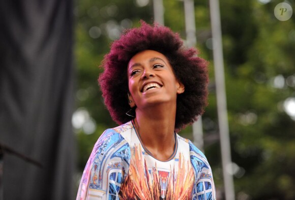 Solange Knowles en concert lors du Festival Pitchwork à Chicago, le 20 juillet 2013.