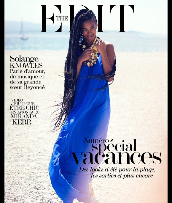 Solange Knowles en couverture du magazine Edit daté d'août 2013.