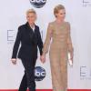 Ellen Degeneres et Portia de Rossi aux Emmy Awards 2012.