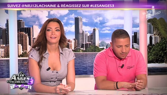 Emilie et Kamel dans les Anges de la télé-réalité - Le Mag, lundi 28 novembre 2011, sur NRJ 12