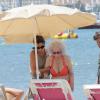 Cayetana, 18e duchesse d'Albe, en vacances le 2 août 2013 à Ibiza, île qu'elle adore et où elle vient chaque été passer du temps à sa résidence de Punta Galera.