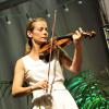 Anne Gravoin, épouse de Manuel Valls, lors du concert du 'Travelling Quartet' dans le cadre du Off du 64e Festival de Musique de Menton, dans le sud de la France le 5 août 2013.