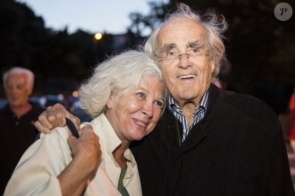 Michel Legrand et sa femme Catherine à Ramatuelle, le 5 août 2013.