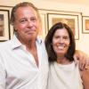Michel Leeb et sa femme Beatrice à Ramatuelle, le 5 août 2013.