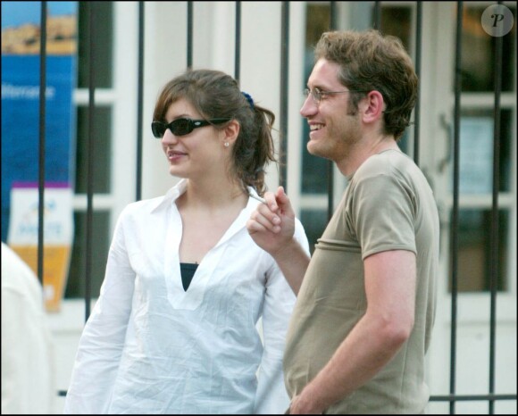 Olivier Siroux et Alexndra Coulet à Saint-Tropez, le 28 juin 2004.