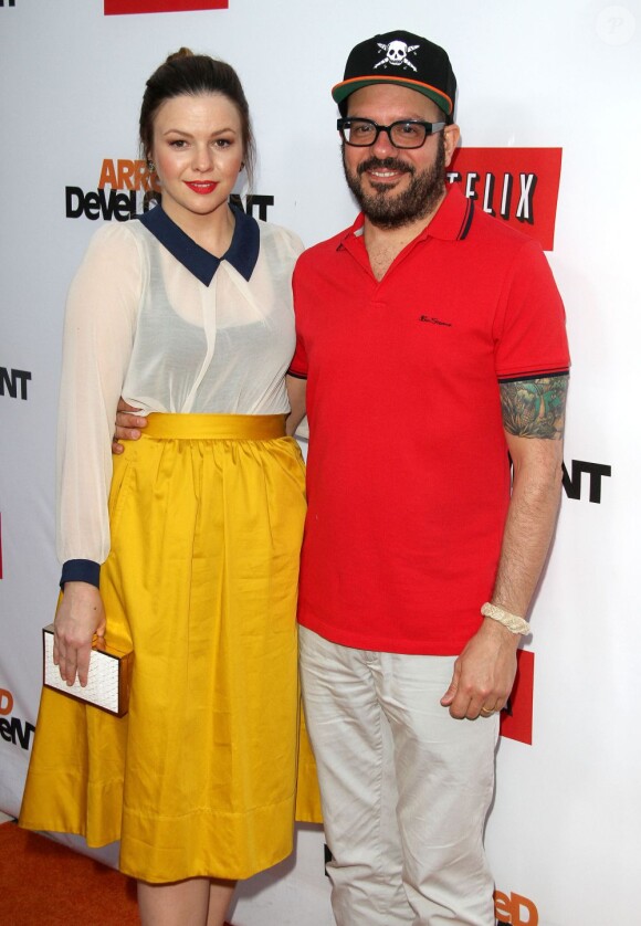 Amber Tamblyn et son mari David Cross - La chaîne de TV Netflix présente la saison 4 de "Arrested Development" à Hollywood, le 29 avril 2013.