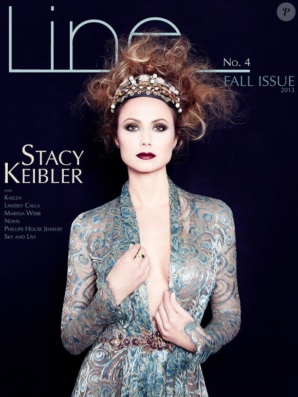 Stacy Keibler fait la couverture du numéro 4 de Line magazine, automne 2013