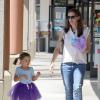 Jennifer Garner emmène sa fille Seraphina à son cours de danse à Pacific Palisades, le 9 août 2013.