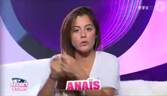 Anaïs dans Secret Story 7, quotidienne du 10 août 2013 sur TF1.