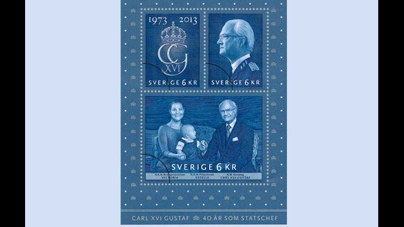 Victoria de Suède s'invite avec Estelle sur les timbres collector du roi