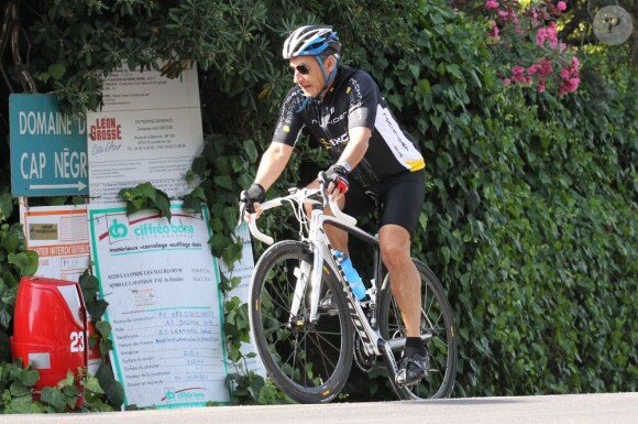 Nicolas Sarkozy au Cap Nègre le 4 août 2013.