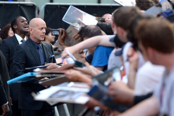 Bruce Willis à Londres le 22 juillet 2013.