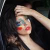 Lady GaGa à la rencontre de ses fans le 15 août 2013 à Chateau Marmont aux Etats-Unis.