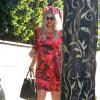 Fergie (très enceinte) se rend à a troisième baby-shower à Los Angeles. Le 17 août 2013.