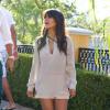 Kourtney Kardashian et son compagnon Scott Disick vont dîner à Sugarfish dans la ville de Calabasas près de Los Angeles, le 19 août 2013.