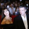 Monica Bellucci et Vincent Cassel à Rome lors du 3e Festival International du film le 23 octobre 2008.