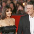 Monica Bellucci et Vincent Cassel en couple à Rome le 23 octobre 2008.