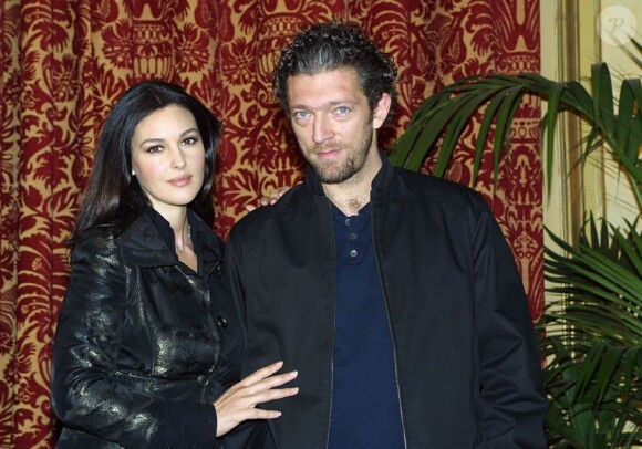 Monica Bellucci et Vincent Cassel à Rome le 29 octobre 2004.