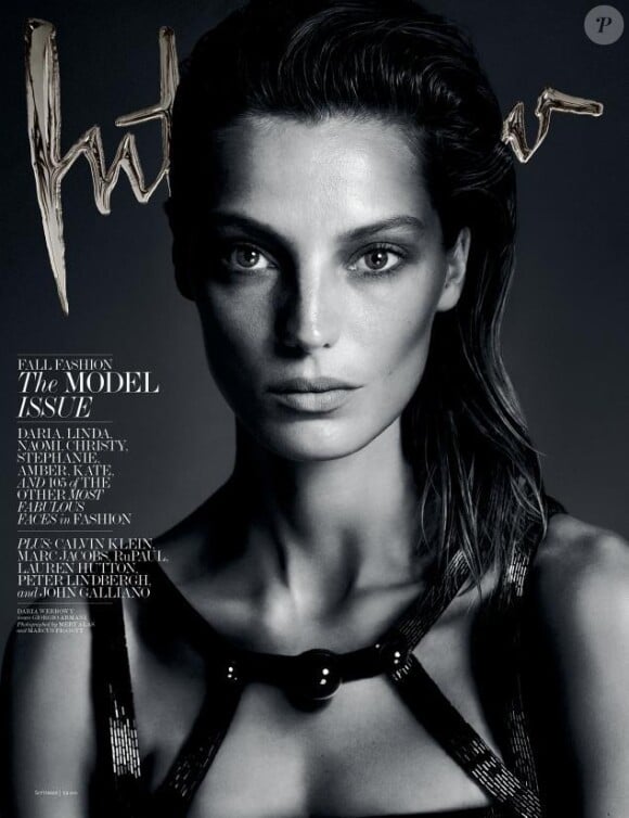 Daria Werbowy photographiée par Mert et Marcus pour "The Model Issue", nouveau numéro du magazine Interview.