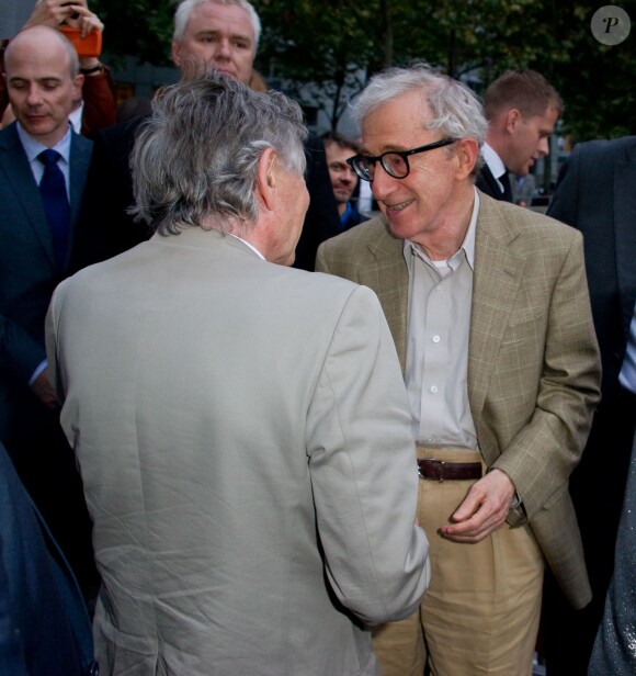 Roman Polanski et Woody Allen à la première du film "Blue Jasmine" à l'UGC Bercy, Paris, le 27 août 2013.