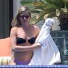 Exclusif - Jennifer Aniston sexy en vacances avec son fiancé Justin Theroux à Mexico, le 21 août 2013.