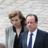 Valérie Trierweiler et François Hollande aux Invalides à Paris le 11 juin 2013.
