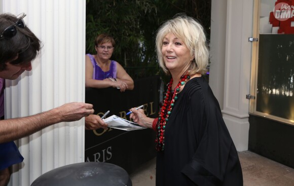 Mylène Demongeot arrive à l'enregistrement de l'émission 'Vivement Dimanche'. A Paris, le 4 septembre 2013.