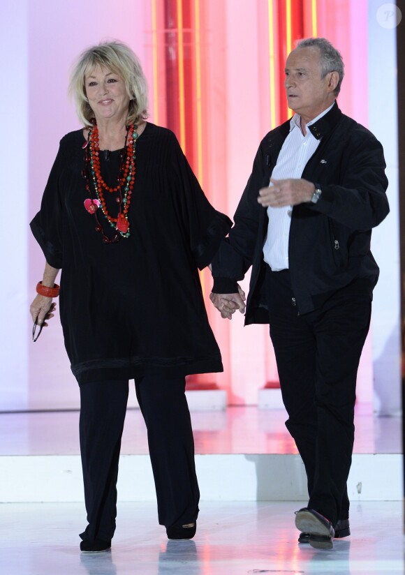 Mylène Demongeot arrive à l'enregistrement de l'émission 'Vivement Dimanche'. A Paris, le 4 septembre 2013.