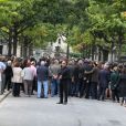 Beaucoup de monde aux obsèques de Valérie Benguigui au cimetière du Montparnasse à Paris, le 6 septembre 2013.