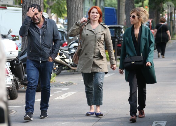 Marina Foïs aux obsèques de Valérie Benguigui au cimetière du Montparnasse à Paris, le 6 septembre 2013.