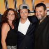 Laurence Oltuski, Kev Adams et Guy Lecluyse au cinéma Gaumont Marignan pour la présentation de la 3e saison de SODA, à Paris, le 6 septembre 2013.