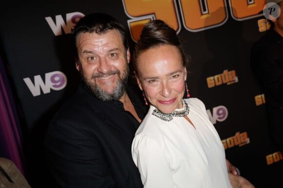 Guy Lecluyse et Dominique Frot au cinéma Gaumont Marignan pour la présentation de la 3e saison de SODA, à Paris, le 6 septembre 2013.