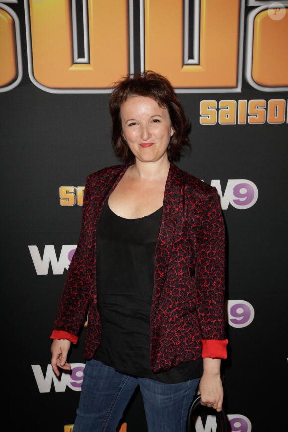 Anne Roumanoff au cinéma Gaumont Marignan pour la présentation de la 3e saison de SODA, à Paris, le 6 septembre 2013.
