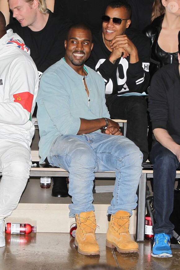 Kanye West lors du défilé Hood by Air à New York. Le 8 septembre 2013.