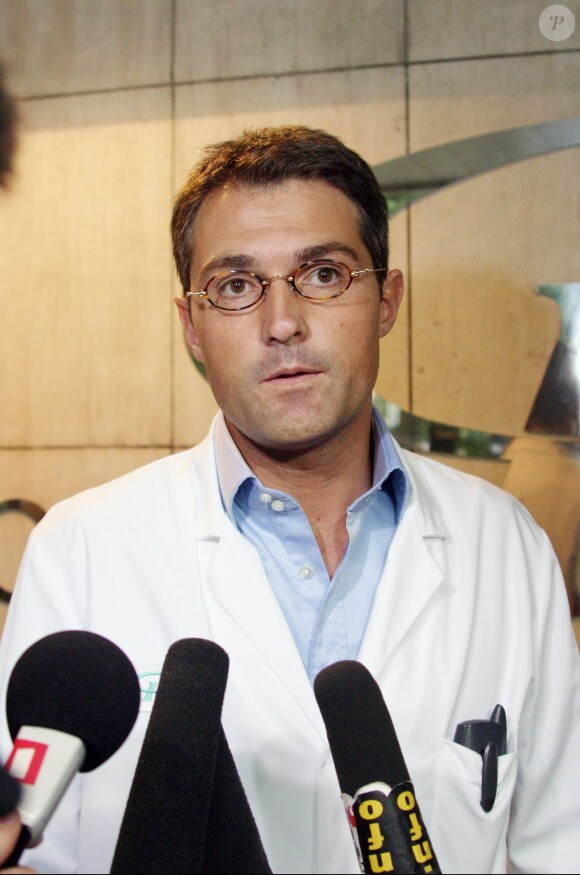Le Dr Stéphane Delajoux à Vilnius le 31 juillet 2003.