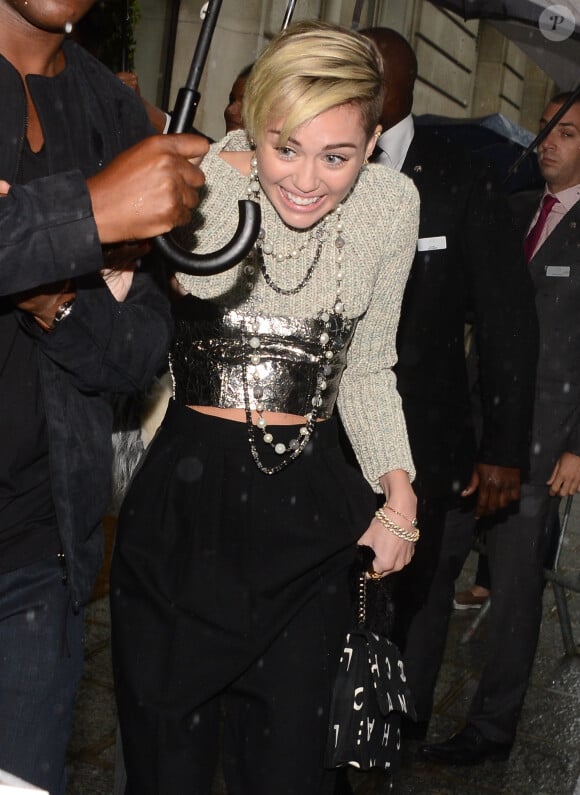 Miley Cyrus à Paris, le 9 septembre 2013.