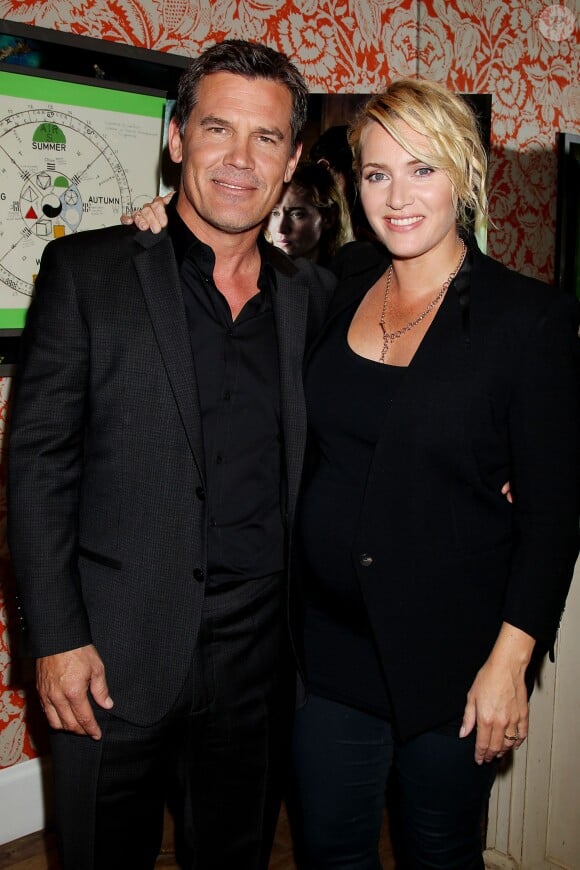 Josh Brolin et Kate Winslet lors de la présentation à New York du film Labor Day le 9 septembre 2013