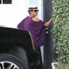 Halle Berry, enceinte et rayonnante, dépose sa fille Nahla chez une amie à Beverly Hills, le 9 septembre 2013