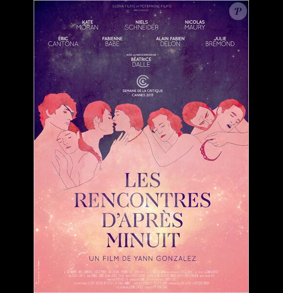 L'affiche du film Les Rencontres d'après-minuit de Yann Gonzalez, en salles le 13 novembre 2013